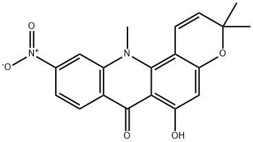 10-nitronoracronycin Struktur