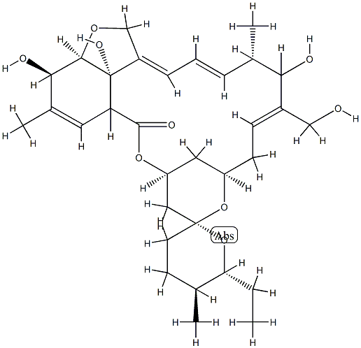 13,29-dihydroxymilbemycin A4 Struktur