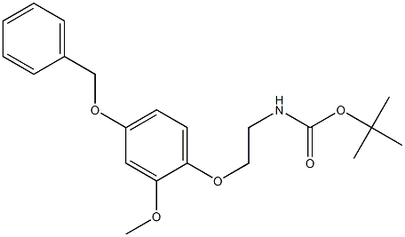 N-tert-Butyloxycarbonyl-2-(4-benzyloxy-2-Methoxyphenoxy)-ethylaMine Struktur