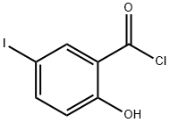 2-hydroxy-5-iodobenzoyl chloride Struktur