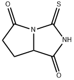 1H-Pyrrolo[1,2-c]imidazole-1,5(6H)-dione,tetrahydro-3-thioxo-(9CI) Struktur