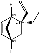 Bicyclo[2.2.1]hept-5-ene-2-carboxaldehyde, 2-ethyl-, (1R,2S,4R)-rel- (9CI) Struktur