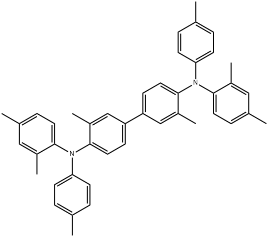 N,N'-(2,4-DiMethyl-phenyl)-N,N'-(4-DiMethyl-phenyl)-(3,3'-DiMethyl-biphenyl)-4,4'-diaMine Struktur