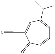 1,3,5-Cycloheptatriene-1-carbonitrile,3-isopropyl-7-oxo-(8CI) Struktur