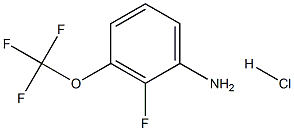 Benzenamine, 2-fluoro-3-(trifluoromethoxy)-, hydrochloride (1:1) Struktur