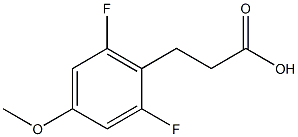 3-(2,6-difluoro-4-methoxyphenyl)propanoic acid Struktur