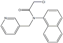 2-chloro-N-(naphthalen-1-yl)-N-((pyridin-3-yl)methyl)acetamide Struktur