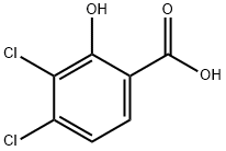 3,4-dichloro-2-hydroxybenzoic acid Struktur