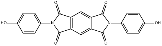 N,N'-Bis(4-hydroxyphenyl)-1,2:4,5-benzenebis(dicarbimide) Struktur