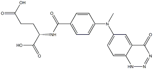 2-aza-2-desamino-5,8-dideazafolic acid Struktur