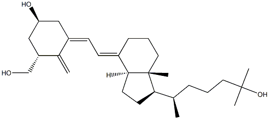 1-hydroxymethyl-3-norhydroxy-3,25-dihydroxyvitamin D3 Struktur