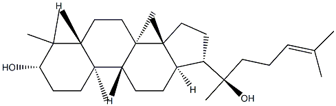 (20R)-Dammar-24-ene-3β,20-diol Struktur