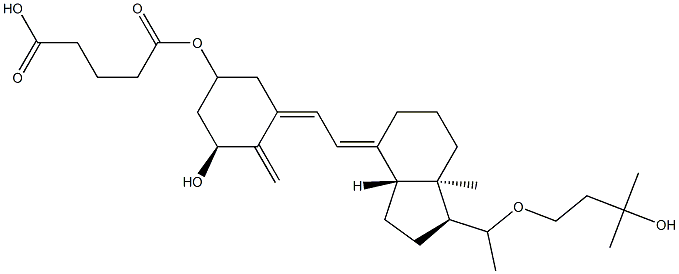 22-oxacalcitriol-3-hemiglutarate Struktur