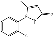 1-(2-Chloro-phenyl)-5-methyl-1,2-dihydro-pyrazol-3-one Struktur