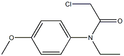 2-chloro-N-ethyl-N-(4-methoxyphenyl)acetamide Struktur