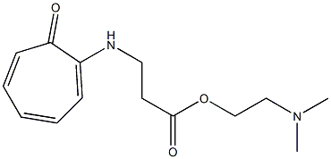 N-(7-Oxo-1,3,5-cycloheptatrien-1-yl)-β-alanine 2-(dimethylamino)ethyl ester Struktur