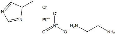 chloro(ethylenediamine)(1-methylimidazole-N(3))platinum(II) Struktur