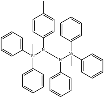 4-Methyl-N,N'-bis(methyldiphenylsilyl)hydrazobenzene Struktur