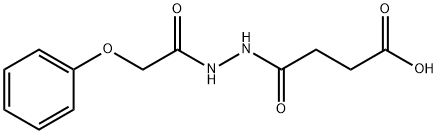 4-oxo-4-[2-(2-phenoxyacetyl)hydrazino]butanoic acid Struktur