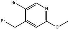 5-bromo-4-(bromomethyl)-2-methoxypyridine Struktur