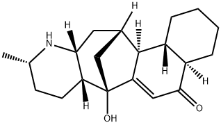 3,4α-[(4aβ,8aβ)-2α-Methyl-5-hydroxydecahydroquinoline-5α,7α-diyl]-1,4,4aα,5,6,7,8,8aβ-octahydronaphthalene-1-one Struktur