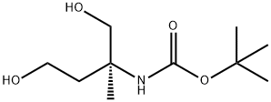 Carbamic acid, [3-hydroxy-1-(hydroxymethyl)-1-methylpropyl]-, 1,1- Struktur