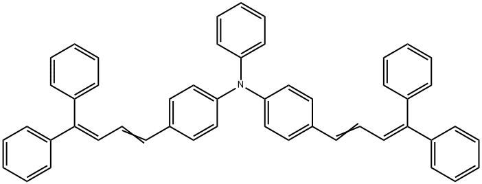 N,N-bis-4-(4,4-Diphenyl-1,3-butadienyl phenyl)phenylamine Struktur