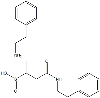 4-Oxo-4-((2-phenylethyl)amino)-2-butanesulfinic acid compd. with benze neethanamine (1:1) Struktur