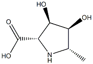 L-Proline, 3,4-dihydroxy-5-methyl-, (2-alpha-,3-ba-,4-ba-,5-alpha-)- (9CI) Struktur