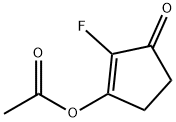 2-Cyclopenten-1-one,3-(acetyloxy)-2-fluoro-(9CI) Struktur