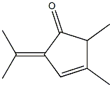 3-Cyclopenten-1-one,2,3-dimethyl-5-(1-methylethylidene)-(9CI) Struktur