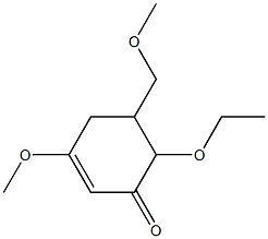 2-Cyclohexen-1-one,6-ethoxy-3-methoxy-5-(methoxymethyl)-(9CI) Struktur