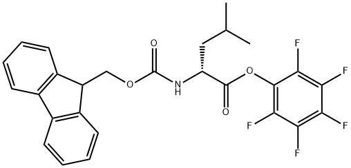 (9H-Fluoren-9-yl)MethOxy]Carbonyl D-Leu-OPfp Struktur