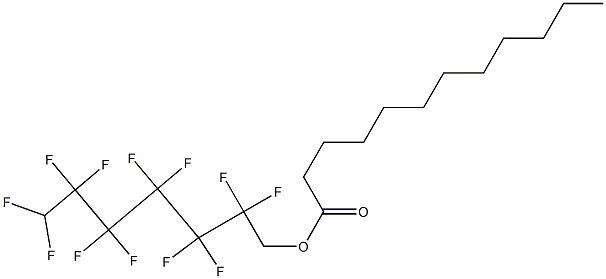 2,2,3,3,4,4,5,5,6,6,7,7-Dodecafluoroheptyl=dodecanoate Struktur