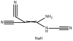 sodium (1-amino-2,2-dicyano-vinyl)-cyano-azanide Structure