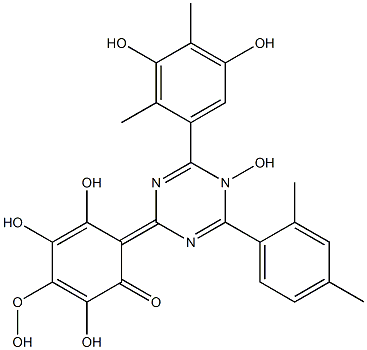 2-4,6-bis(2,4-dimethylphenyl)-1,3,5-triazin-2-yl-5-(octyloxy)-Phenol Struktur