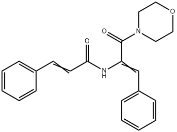 N-[α-(Morpholinocarbonyl)styryl]-3-phenylpropenamide Struktur