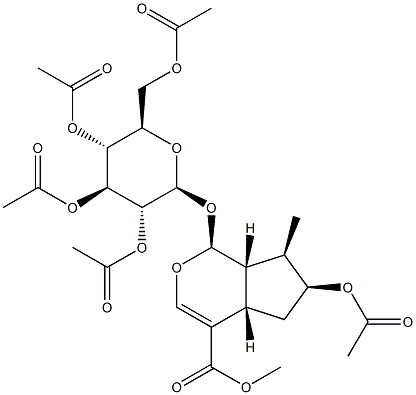 (1S)-1α-(2-O,3-O,4-O,6-O-Tetraacetyl-β-D-glucopyranosyloxy)-6α-acetoxy-7α-methyl-1,4aα,5,6,7,7aα-hexahydrocyclopenta[c]pyran-4-carboxylic acid methyl ester