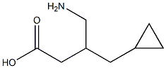 Cyclopropanebutanoic  acid,  -bta--(aminomethyl)- Struktur