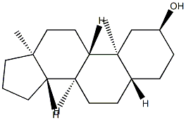 5α-Androstan-2α-ol Struktur