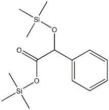 α-(Trimethylsilyloxy)phenylacetic acid trimethylsilyl ester Struktur