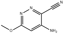 3-Pyridazinecarbonitrile,4-amino-6-methoxy-(8CI) Struktur