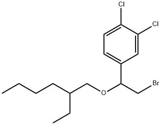 [α-(Bromomethyl)-3,4-dichlorobenzyl](2-ethylhexyl) ether Struktur