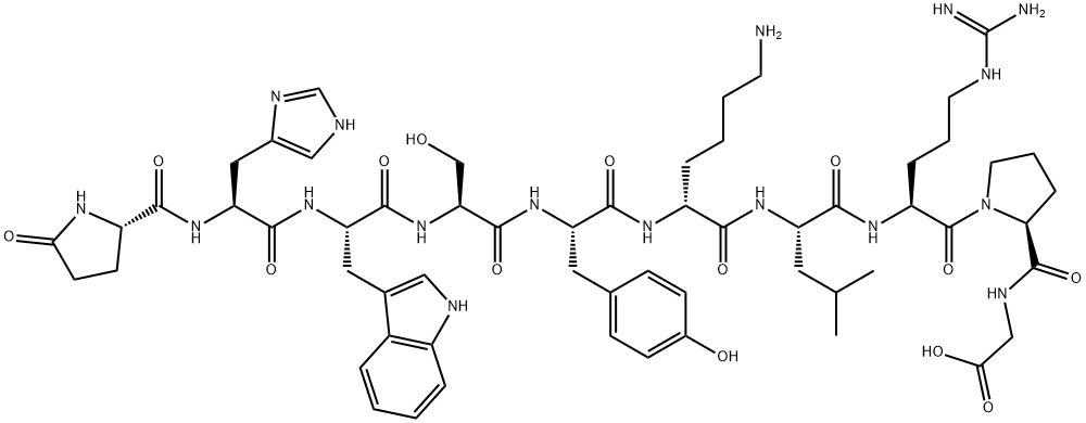 (D-Lys6)-LHRH (free acid) Struktur