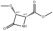 2-Azetidinecarboxylicacid,3-methoxy-4-oxo-,methylester,(2R,3R)-rel-(9CI) Struktur