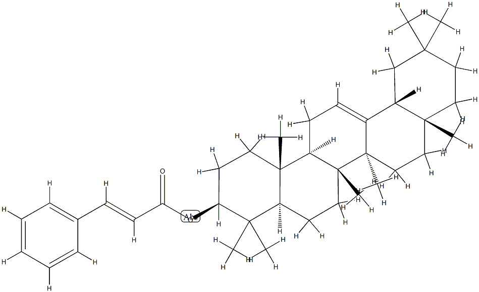 Olean-12-en-3β-ol 3-phenylpropenoate Struktur