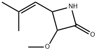 2-Azetidinone,3-methoxy-4-(2-methyl-1-propenyl)-(9CI) Struktur