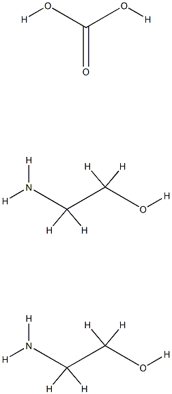 carbonic acid, compound with 2-aminoethanol (1:2)  Struktur