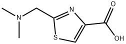 2-[(dimethylamino)methyl]-1,3-thiazole-4-carboxylic acid(SALTDATA: HCl) Struktur