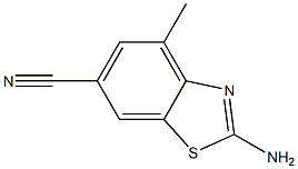 6-Benzothiazolecarbonitrile,2-amino-4-methyl-(8CI) Struktur